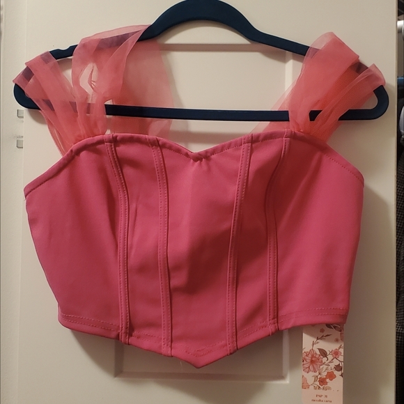 SHEIN Tops - SHEIN Pink Crop Top